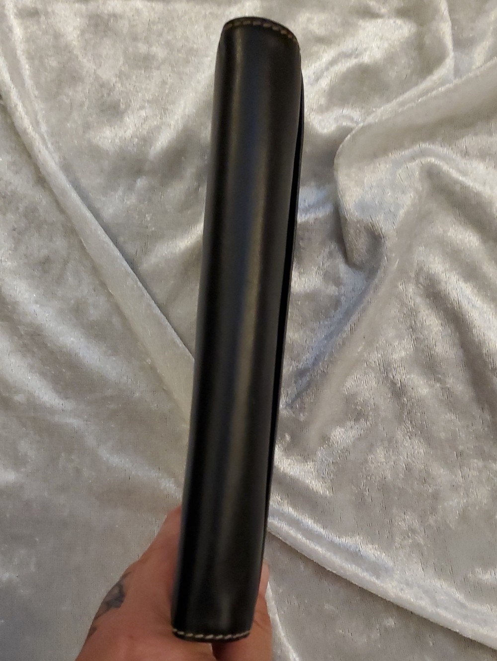 Vintage Lauren Ralph Lauren SOFT Black Leather Trifold Continental Flap Wallet - Picture 12 of 16